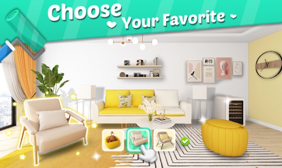 Gameplay screenshot from home design dream house makeover for Android