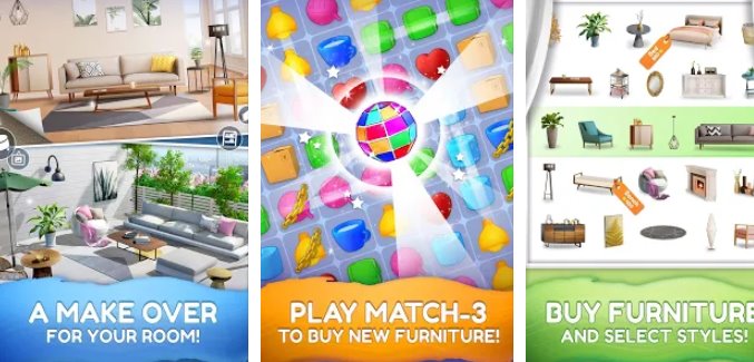 Gameplay screenshot from homecraft home design game for Android