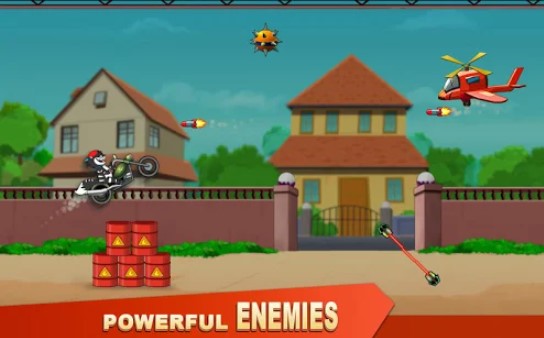 Gameplay screenshot from honey bunny ka jetpack hero run the game for Android