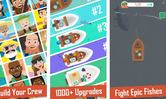 Gameplay screenshot from hooked inc fisher tycoon for Android