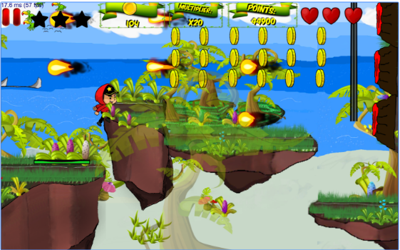 Gameplay screenshot from hopstars endless runner for Android