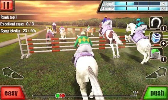 Gameplay screenshot from horse racing 3d for Android