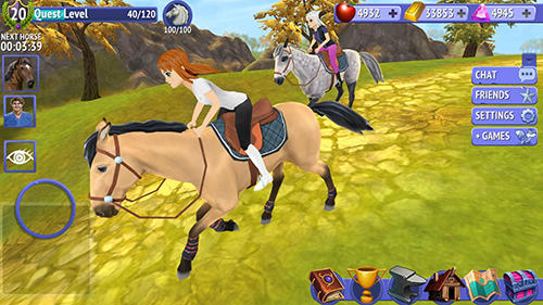 Gameplay screenshot from horse riding tales ride with friends for Android