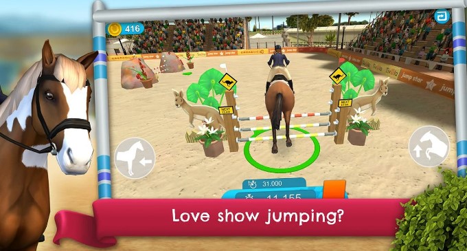 Gameplay screenshot from horseworld show jumping  for Android