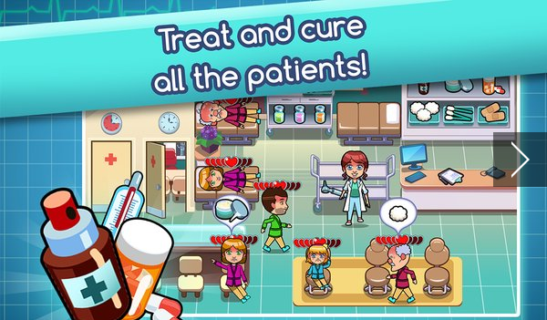 Gameplay screenshot from hospital dash simulator game for Android