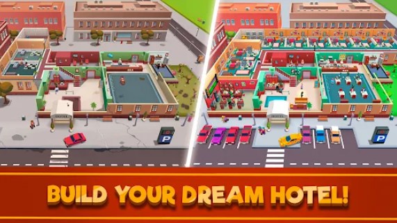 Gameplay screenshot from hotel empire tycoon idle game for Android