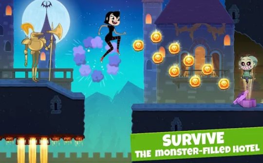 Gameplay screenshot from hotel transylvania adventures run jump build for Android