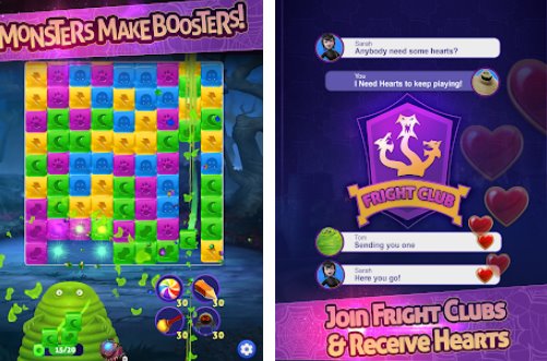 Gameplay screenshot from hotel transylvania blast puzzle game for Android