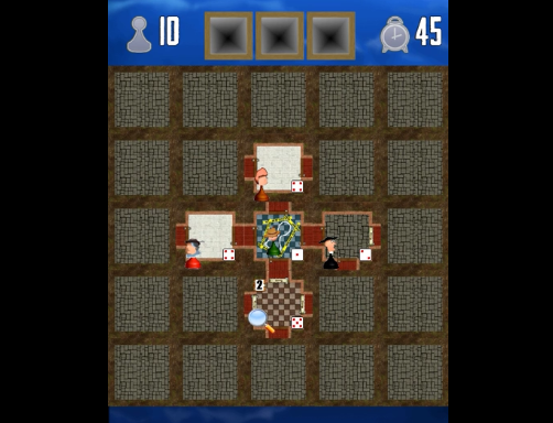Gameplay screenshot from house arrest detective board game for Android