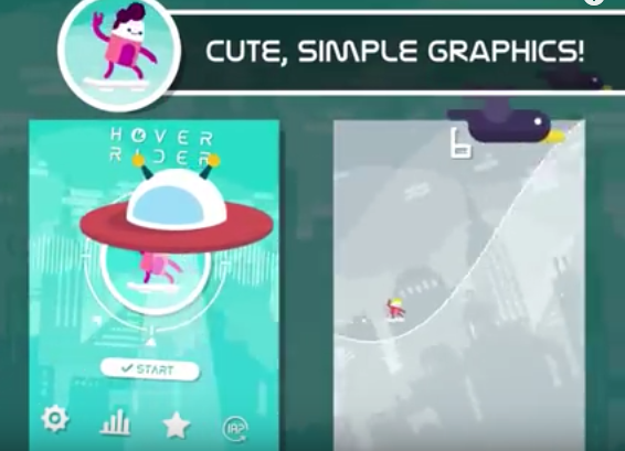 Gameplay screenshot from hover rider for Android