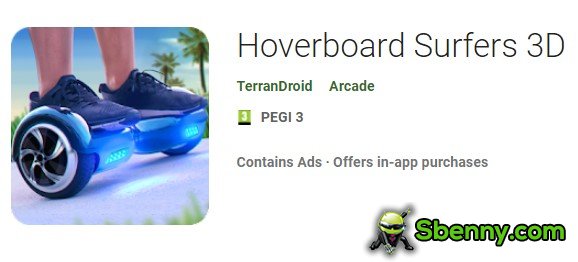 surfeurs hoverboard 3d