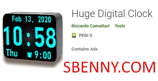 huge digital clock