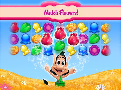 Gameplay screenshot from hugo flower flush for Android