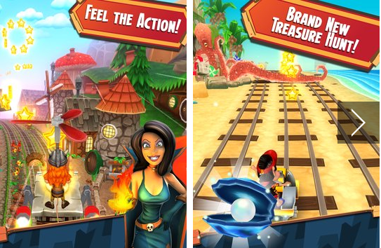 Gameplay screenshot from hugo troll race 2 for Android