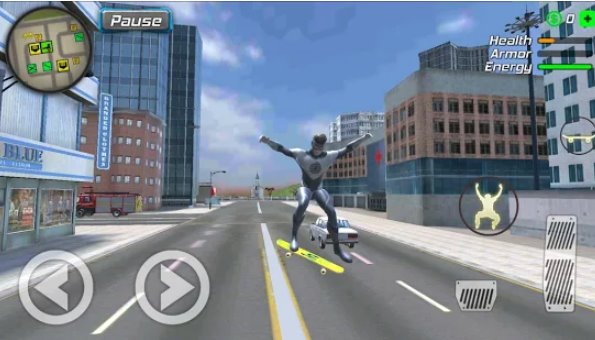 Gameplay screenshot from hurricane superhero wind tornado vegas mafia for Android