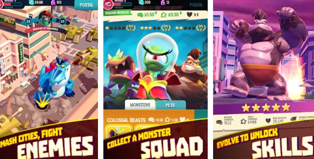 Gameplay screenshot from i am monster idle destruction for Android