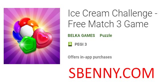 Sice Cream Challenge, kostenloses 3-Gewinnt-Spiel