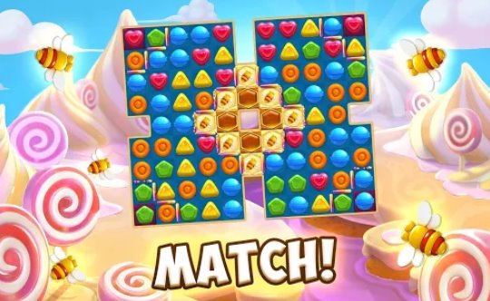 Gameplay screenshot from ice cream challenge free match 3 game for Android