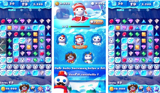 ice crush winter game MOD APK Android