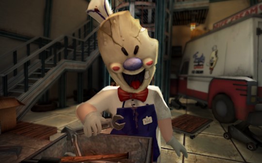 Gameplay screenshot from ice scream 4 rod s factory for Android