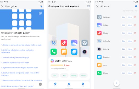 Gameplay screenshot from icon pack creator create your icon pack anywhere for Android