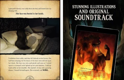 Gameplay screenshot from idickens ghost stories immersive experience for Android