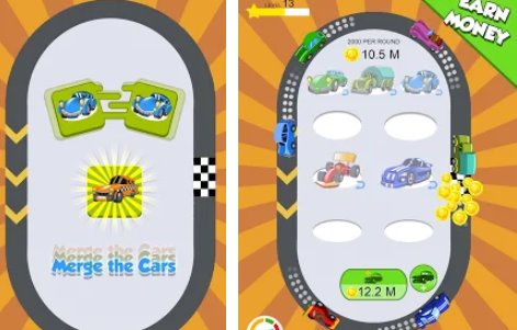 Gameplay screenshot from idle car merger for Android
