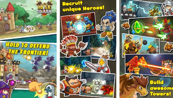 idle clash tap frontier defender MOD APK Android