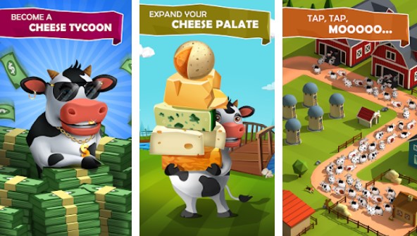 Gameplay screenshot from idle cow clicker games offline for Android