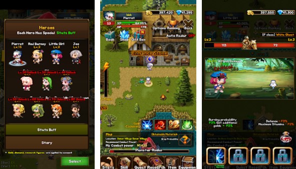 Gameplay screenshot from idle dungeons for Android