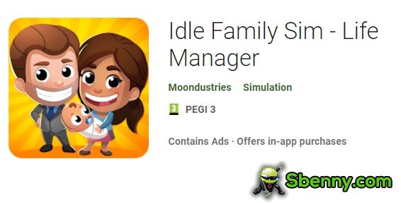 untätiger Familien-Sim-Lebensmanager
