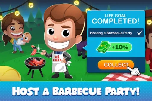 Gameplay screenshot from idle family sim life manager for Android