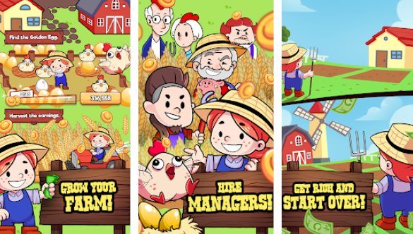 Gameplay screenshot from idle farm inc agro tycoon simulator for Android