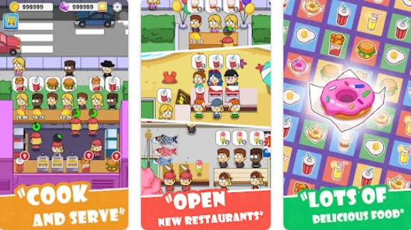 Gameplay screenshot from idle food bar food truck for Android