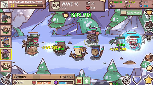 Gameplay screenshot from idle hero defense fantasy defense for Android