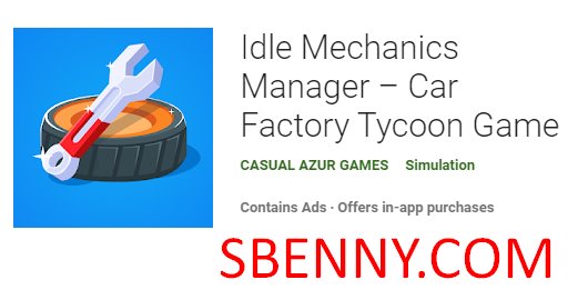 idle mechanics manager car factory tycoon game