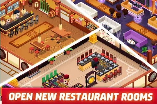 Gameplay screenshot from idle restaurant tycoon cooking restaurant empire for Android