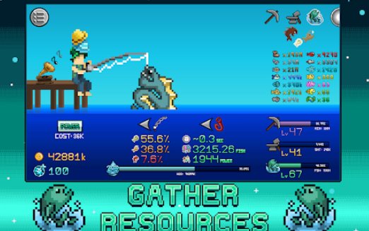 Gameplay screenshot from idle skilling rpg tycoon game for Android