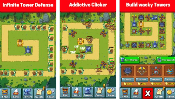 Gameplay screenshot from idle td for Android