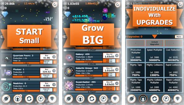 Gameplay screenshot from idle universe for Android