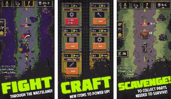 Gameplay screenshot from idle wasteland for Android