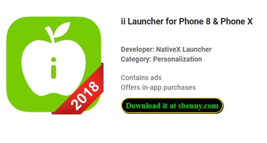 ii launcher for phone 8 and phone x