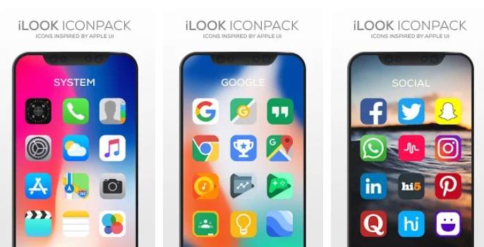 ilook icon pack ux tema MOD APK Android