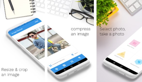 redimensionador de imagem, redimensionar e compactar imagens MOD APK Android