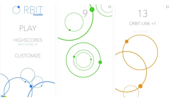 Gameplay screenshot from impossible orbit for Android