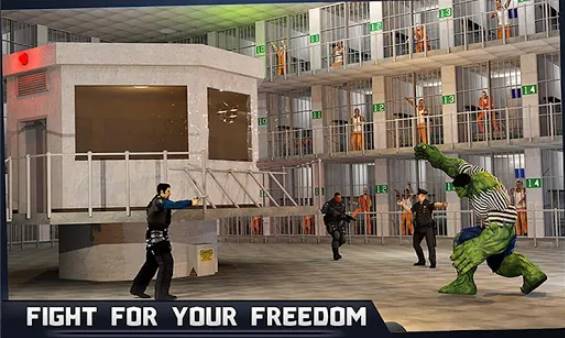 Gameplay screenshot from incredible monster hero super prison action games for Android
