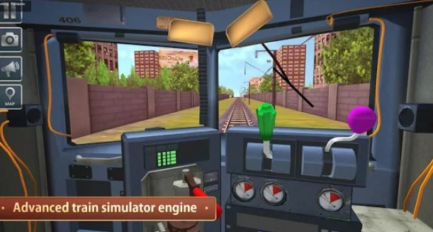 Gameplay screenshot from indian metro train simulator for Android