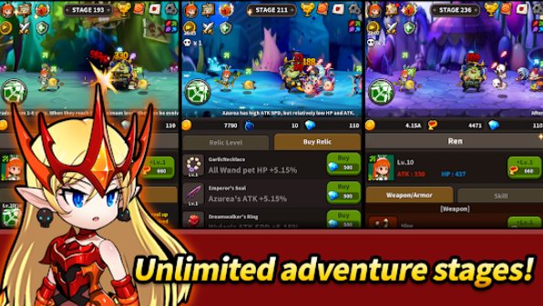 Gameplay screenshot from infinite dungeon breach plus pet raising idle rpg for Android