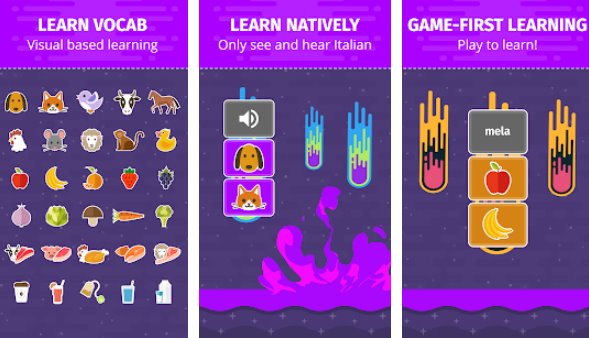 Gameplay screenshot from infinite italian for Android