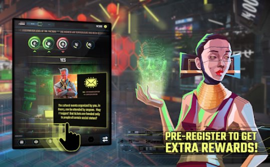 infinitecorp cyberpunk decision based card game MOD APK Android